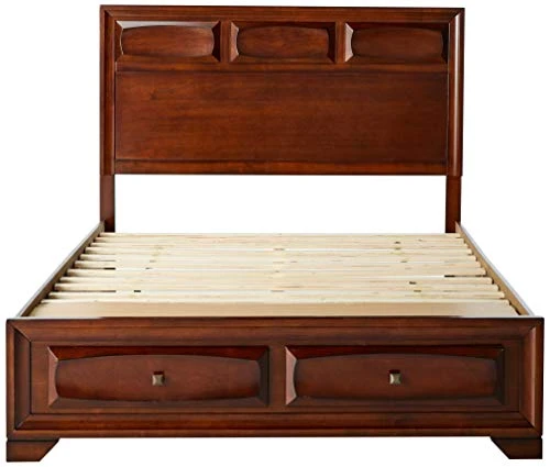 Oakland 139 Antique Oak Finish Wood Bed Room Set, Queen Storage Bed, Dresser, Mirror, 2 Night Stands 6 Oakland 139 Antique Oak Finish Wood Bed Room Set, Queen Storage Bed, Dresser, Mirror, 2 Night Stands - Image 4