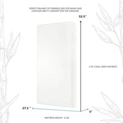 Evolur Comfort Lite Plus Fiber Crib & Toddler Mattress, Greenguard Gold Certified -Delta Children Shop 410L6coTosL