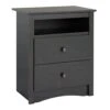 Classical 3 Piece Set With Wooden Nightstand Bedroom Dresser And Chest In Black -Delta Children Shop 410PieYzBrL