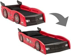 Delta Children Grand Prix Race Car Toddler & Twin Bed - Made In USA, Red -Delta Children Shop 41101i7G5wL. AC