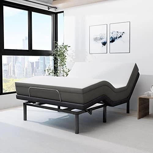 - E4 Split Head Flex Top King Size Adjustable Bed Frame Set With 12" Copper Gel Infused Memory Foam Mattress Medium Firm, 120-Night Trial 16 - E4 Split Head Flex Top King Size Adjustable Bed Frame Set With 12" Copper Gel Infused Memory Foam Mattress Medium Firm, 120-Night Trial - Image 14