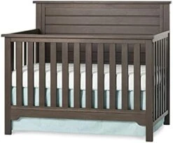 Child Craft Farmhouse Flat Top 4-in-1 Convertible Crib (Brushed Cotton) -Delta Children Shop 412H6mhE4xL. AC