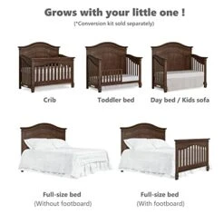 Evolur Cheyenne 5 In 1 Full Panel Convertible Crib In Antique Brown 13 Evolur Cheyenne 5 In 1 Full Panel Convertible Crib In Antique Brown -Delta Children Shop 412IZsVMQHL