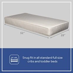 Sealy Baby Flex Cool Baby Crib Mattress- Premium 2-Stage Toddler Bed Mattress- Waterproof Crib Mattress- Breathable Crib Mattress For Crib- Cotton- Certified For Safety- Standard Crib Mattress -Delta Children Shop 413a9geKQ1L