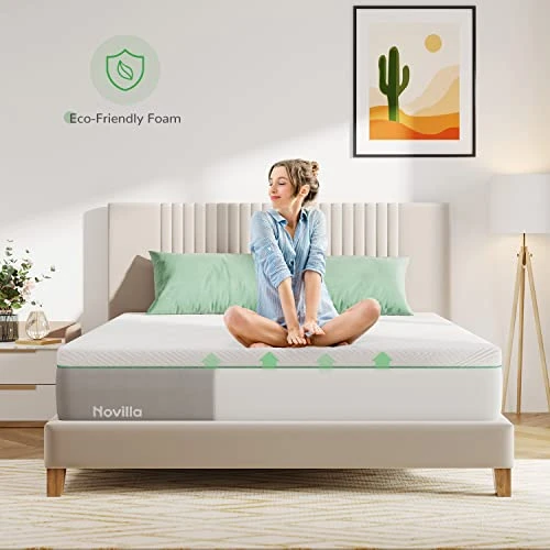 Queen Size Mattress, 12 Inch Gel Memory Foam Queen Mattress For Cooling Sleep & Pressure Relief, Medium Soft With Motion Isolation, Mattress In A Box, Lullaby 4 Queen Size Mattress, 12 Inch Gel Memory Foam Queen Mattress For Cooling Sleep & Pressure Relief, Medium Soft With Motion Isolation, Mattress In A Box, Lullaby - Image 2