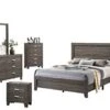 Furniture 6PC Queen Bed + Dresser + Mirror + 2 Nightstands + Chest, Gray -Delta Children Shop 413gZKJyP8L
