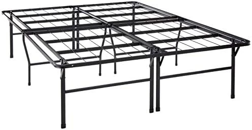 18 Inch Metal Platform Beds W/Heavy Duty Steel Slat Mattress Foundation (No Box Spring Needed), Queen, Black 7 18 Inch Metal Platform Beds W/Heavy Duty Steel Slat Mattress Foundation (No Box Spring Needed), Queen, Black - Image 5