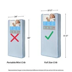 Dream On Me Bedtime 2-Sided Crib & Toddler 150 Coil Mattress (151-150) 8 Dream On Me Bedtime 2-Sided Crib & Toddler 150 Coil Mattress (151-150) -Delta Children Shop 414xoSU69pL