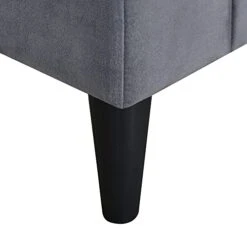 Droom Furniture Sets, 4-Pieces Bedroom Sets, Queen Size Upholstered Platform Bed With 2 Nightstands And Storage Bench, Gray -Delta Children Shop 4156K34uoFL