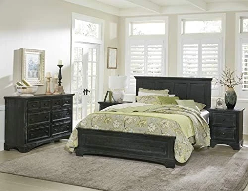 Armhouse Basics Rustic Black Finish Queen Bedroom Set 9 Armhouse Basics Rustic Black Finish Queen Bedroom Set - Image 7