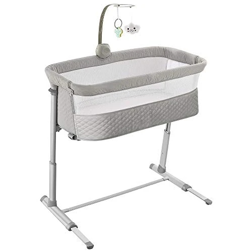 RONBEI Baby Bassinet, Bedside Sleeper Cribs,Baby Bed To Bed, Adjustable, Portable For Newborn, Infant/Baby Boy/Baby Girl 4 RONBEI Baby Bassinet, Bedside Sleeper Cribs,Baby Bed To Bed, Adjustable, Portable For Newborn, Infant/Baby Boy/Baby Girl - Image 2