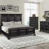 Va Wood Bedroom Set, King Panel Bed, Dresser, Mirror, Nightstand, Chest, Vintage Black -Delta Children Shop 416YlP6FiNL