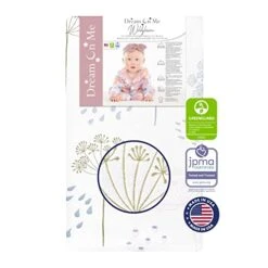 Dream On Me 2 In 1 Infant Crib And Toddler Bed Mattress | Greenguard Gold And JPMA Certified Crib Mattress | Copper-Infused Toddler Layer | Removable Zipper Cover | Pure Zen White And Grey -Delta Children Shop 416a2B1UreL