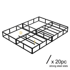 7 Inch Box Spring King, Low Profile Metal Boxsprings/Mattress Foundation/Bunkie Board - 3000LBS Strong Steel Structure/Easy Assembly (King) -Delta Children Shop 416gF9QUCpL