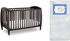 Delta Children Twinkle 4-in-1 Convertible Baby Crib, Easy To Assemble, Sustainable New Zealand Wood, Grey -Delta Children Shop 416jXXL3KOL. AC