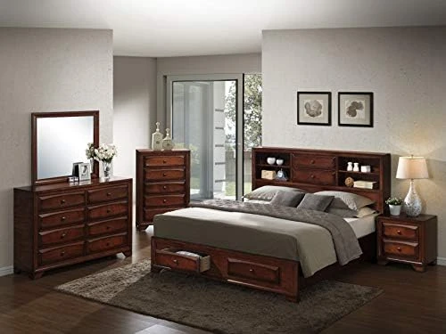 Asger Wood Room Set, Queen Storage Bed, Dresser, Mirror, Night Stand, Chest 10 Asger Wood Room Set, Queen Storage Bed, Dresser, Mirror, Night Stand, Chest - Image 8