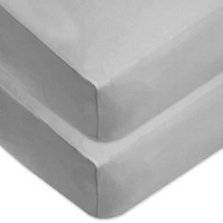 American Baby Company 2 Pack 100% Cotton Value Jersey Knit Fitted Crib Sheet For Standard Crib And Toddler Mattresses, White, For Boys And Girls -Delta Children Shop 417HhAVA31L