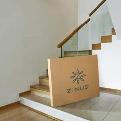 INUS No Assembly Metal Box Spring / 7.5 Inch White Mattress Foundation / Sturdy Metal Structure, Split King -Delta Children Shop 417NVIUXOmL