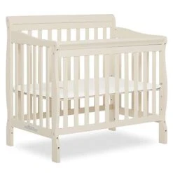 Dream On Me Aden 4-in-1 Convertible Mini Crib In White, Greenguard Gold Certified, Non-Toxic Finish, New Zealand Pinewood, With 3 Mattress Height Settings 18 Dream On Me Aden 4-in-1 Convertible Mini Crib In White, Greenguard Gold Certified, Non-Toxic Finish, New Zealand Pinewood, With 3 Mattress Height Settings -Delta Children Shop 417U6B1kwL