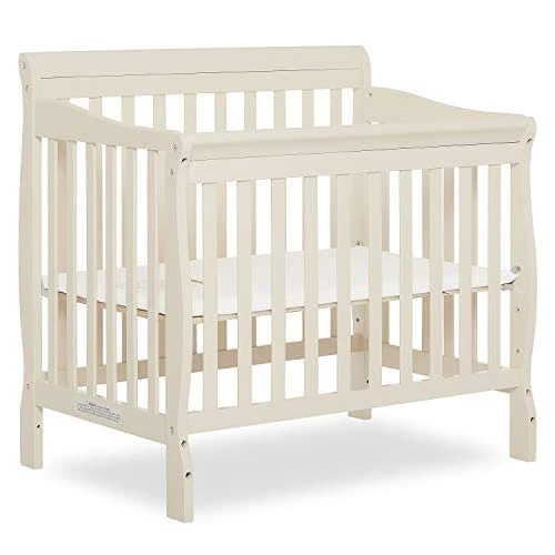 Dream On Me Aden 4-in-1 Convertible Mini Crib In White, Greenguard Gold Certified, Non-Toxic Finish, New Zealand Pinewood, With 3 Mattress Height Settings 8 Dream On Me Aden 4-in-1 Convertible Mini Crib In White, Greenguard Gold Certified, Non-Toxic Finish, New Zealand Pinewood, With 3 Mattress Height Settings - Image 6