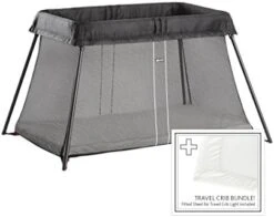 BabyBjörn BABYBJORN Travel Crib Light - Silver + Fitted Sheet Bundle Pack 23 BabyBjörn BABYBJORN Travel Crib Light - Silver + Fitted Sheet Bundle Pack -Delta Children Shop 418hTnAieeL. AC
