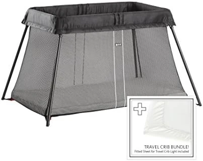 BabyBjörn BABYBJORN Travel Crib Light - Silver + Fitted Sheet Bundle Pack 13 BabyBjörn BABYBJORN Travel Crib Light - Silver + Fitted Sheet Bundle Pack - Image 11