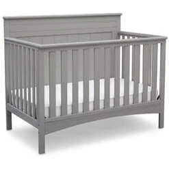 Delta Children Fancy 4-in-1 Convertible Baby Crib - Greenguard Gold Certified, Bianca White -Delta Children Shop 419sM8cej9L