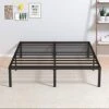 14 Inch Bed Frame Queen Size No Box Spring Needed, Heavy Duty Queen Platform Metal Bed Frame Support Up To 3000 Lbs, Easy Assembly, Noise Free, Black -Delta Children Shop 41AU5Wj941L