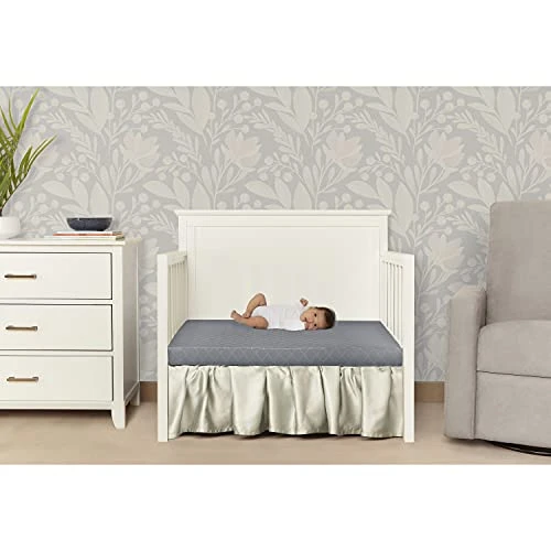 Dream On Me Aster 3" Fiber Portable Mini Crib Mattress, Waterproof Vinyl Cover, Greenguard Gold Certified, Mini Crib Mattress 5 Dream On Me Aster 3" Fiber Portable Mini Crib Mattress, Waterproof Vinyl Cover, Greenguard Gold Certified, Mini Crib Mattress - Image 3