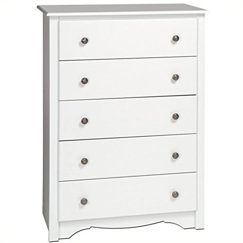 Monterey 4 Piece Set With 2 Wooden Nightstands 1 Bedroom Dresser And 1 Chest In White 4 Monterey 4 Piece Set With 2 Wooden Nightstands 1 Bedroom Dresser And 1 Chest In White - Image 2