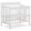 Dream On Me Aden 4-in-1 Convertible Mini Crib In White, Greenguard Gold Certified, Non-Toxic Finish, New Zealand Pinewood, With 3 Mattress Height Settings 2 Dream On Me Aden 4-in-1 Convertible Mini Crib In White, Greenguard Gold Certified, Non-Toxic Finish, New Zealand Pinewood, With 3 Mattress Height Settings -Delta Children Shop 41At0QLZxrL