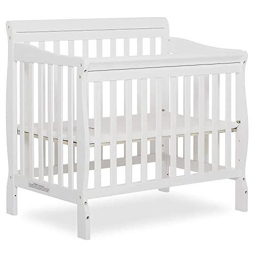 Dream On Me Aden 4-in-1 Convertible Mini Crib In White, Greenguard Gold Certified, Non-Toxic Finish, New Zealand Pinewood, With 3 Mattress Height Settings 3 Dream On Me Aden 4-in-1 Convertible Mini Crib In White, Greenguard Gold Certified, Non-Toxic Finish, New Zealand Pinewood, With 3 Mattress Height Settings