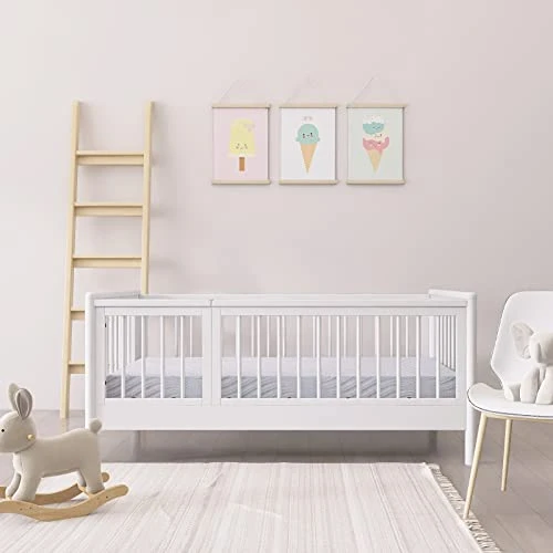 Hcore Baby Crib Mattress & Toddler Bed Mattress - GREENGUARD Gold And CertiPUR-US Certified, Breathable And Waterproof Cover, 10 Year Warranty, 4”Fiber Core Support, White 4 Hcore Baby Crib Mattress & Toddler Bed Mattress - GREENGUARD Gold And CertiPUR-US Certified, Breathable And Waterproof Cover, 10 Year Warranty, 4”Fiber Core Support, White - Image 2