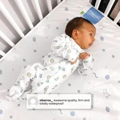 Delta Children Simmons Kids Quiet Nights Dual Sided Baby Crib Mattress & Toddler Mattress - Sustainably Sourced Core - Waterproof - Hypoallergenic - GREENGUARD Gold Certified (Natural) - Ideal Firmness - Made In USA 7 Delta Children Simmons Kids Quiet Nights Dual Sided Baby Crib Mattress & Toddler Mattress - Sustainably Sourced Core - Waterproof - Hypoallergenic - GREENGUARD Gold Certified (Natural) - Ideal Firmness - Made In USA -Delta Children Shop 41BeG4kTJ2L