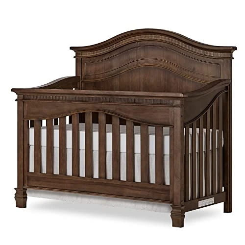 Evolur Cheyenne 5 In 1 Full Panel Convertible Crib In Antique Brown 4 Evolur Cheyenne 5 In 1 Full Panel Convertible Crib In Antique Brown - Image 2