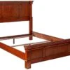 Aspen Rustic Cherry Finish Queen Bed Set With Frame Moldings And Carved Posts, Matching Nightstand Crafted From Mahogany Solids 2 Aspen Rustic Cherry Finish Queen Bed Set With Frame Moldings And Carved Posts, Matching Nightstand Crafted From Mahogany Solids -Delta Children Shop 41CkKk6czOL