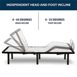 LISSFUL NIGHTS 10 Inch Gel Infused Medium Firm Memory Foam Mattress With E2 Adjustable Bed Frame Combo Set Head And Foot Incline Wired Remote (Full). -Delta Children Shop 41CpswFZZ9S