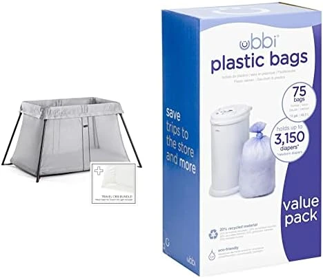 BabyBjörn BABYBJORN Travel Crib Light - Silver + Fitted Sheet Bundle Pack 10 BabyBjörn BABYBJORN Travel Crib Light - Silver + Fitted Sheet Bundle Pack - Image 8