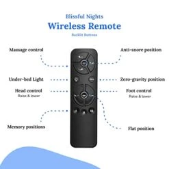 E4 Cal King Split Adjustable Bed Base Frame With Wireless Remote, Massage Motors, Anti-Snore, Zero Gravity, Dual USB Charging Station, Under-Bed Light, And 10 Year Warranty -Delta Children Shop 41DItjbGlcL