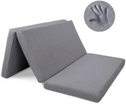 Premium Folding Mattress, Memory Foam Tri Fold With Waterproof Washable Cover, Full Size (73"x52"x4") -Delta Children Shop 41DTzrYKdKL. AC 1