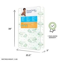 Dream On Me 3” Foam / Excellent Support / Easy Maintenance/ Greenguard Gold Environment Safe Playmat