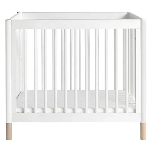 Babyletto Gelato 4-in-1 Convertible Mini Crib In White And Washed Natural, Greenguard Gold Certified 6 Babyletto Gelato 4-in-1 Convertible Mini Crib In White And Washed Natural, Greenguard Gold Certified - Image 4