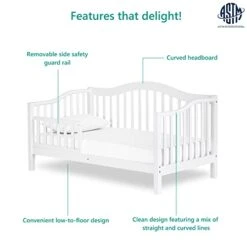 Dream On Me Austin Toddler Day Bed In White, Greenguard Gold Certified 54x30x29 Inch (Pack Of 1) -Delta Children Shop 41EdtWEanUL