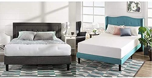 Dachelle Upholstered Platform Bed Frame / Mattress Foundation / Wood Slat Support / No Box Spring Needed / Easy Assembly, Queen, Platform Bed Only, Dark Grey 12 Dachelle Upholstered Platform Bed Frame / Mattress Foundation / Wood Slat Support / No Box Spring Needed / Easy Assembly, Queen, Platform Bed Only, Dark Grey - Image 10