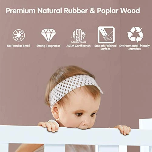 Costzon 2 In 1 Convertible Toddler Bed Frame, Converts To Two Chairs, Classic Wood Kids Bed W/Double Side Safety Guardrails, Footboard For Extra Safety, Fits Full Size Crib Mattress (White) 4 Costzon 2 In 1 Convertible Toddler Bed Frame, Converts To Two Chairs, Classic Wood Kids Bed W/Double Side Safety Guardrails, Footboard For Extra Safety, Fits Full Size Crib Mattress (White) - Image 2