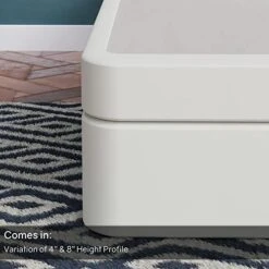 Wood Split Low Profile Traditional 4-inch Fully Assembled Foundation Set-Strong Structure – Luxurious Durable Bedding King Mattress Box Springs – White -Delta Children Shop 41Fd7PHfGrL