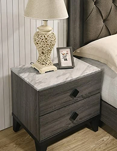 Furniture Bedroom Furniture, Walnut Gray 6 Furniture Bedroom Furniture, Walnut Gray - Image 4