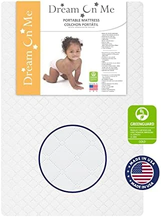 Dream On Me Sunset 3” Extra Firm Fiber Crib Mattress, Greenguard Gold Certified, Waterproof Vinyl Cover, Baby Mattresses For Cribs, Fits Mini And Portable Cribs 11 Dream On Me Sunset 3” Extra Firm Fiber Crib Mattress, Greenguard Gold Certified, Waterproof Vinyl Cover, Baby Mattresses For Cribs, Fits Mini And Portable Cribs - Image 9