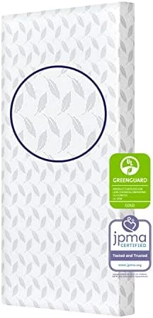 Dream On Me Asheville 4” Firm Fiber Crib And Toddler Mattress, Waterproof, GreenGuard Gold Certified, Dual-Sided , White Embossed Cover, Lightweight Reversible Design 7 Dream On Me Asheville 4” Firm Fiber Crib And Toddler Mattress, Waterproof, GreenGuard Gold Certified, Dual-Sided , White Embossed Cover, Lightweight Reversible Design - Image 5