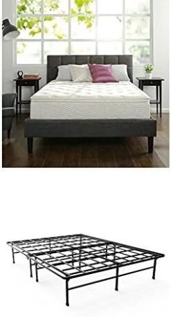 INUS 12 Inch Green Tea Memory Foam Mattress And Super Heavy Duty SmartBase Metal Mattress Foundation Set / Bed And Mattress Set / No Box Spring Needed / Mattress In A Box, Full -Delta Children Shop 41GZB5ZFxL. AC 2